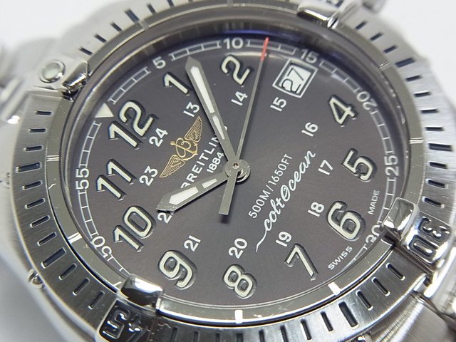 ブライトリング コルトオーシャン グレー クオーツ Ref.A64350 - 腕時計専門店THE-TICKEN(ティッケン) オンラインショップ