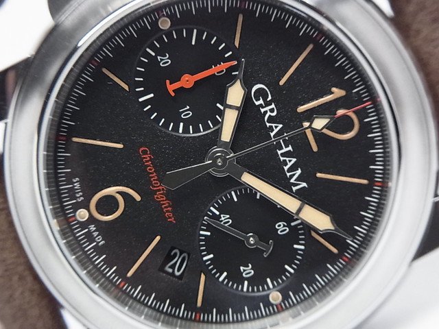 グラハム GRAHAM クロノファイター RAC フォートレス 2CRBS.B10A.L81F SS/革ベルト 自動巻き メンズ 腕時計
