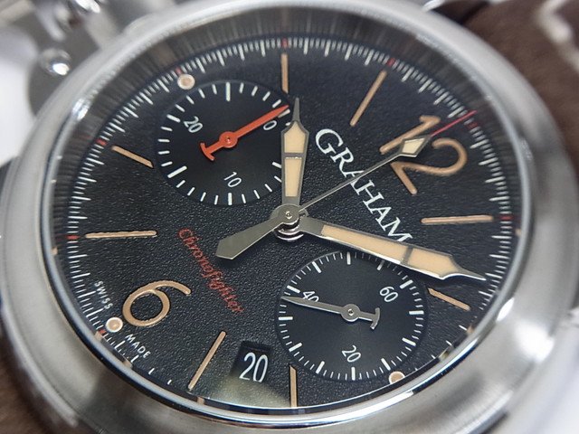 グラハム GRAHAM クロノファイター RAC フォートレス 2CRBS.B10A.L81F SS/革ベルト 自動巻き メンズ 腕時計