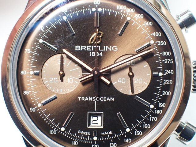 ブライトリング　トランスオーシャン　クロノグラフ　PGベゼル　 - 腕時計専門店THE-TICKEN(ティッケン) オンラインショップ