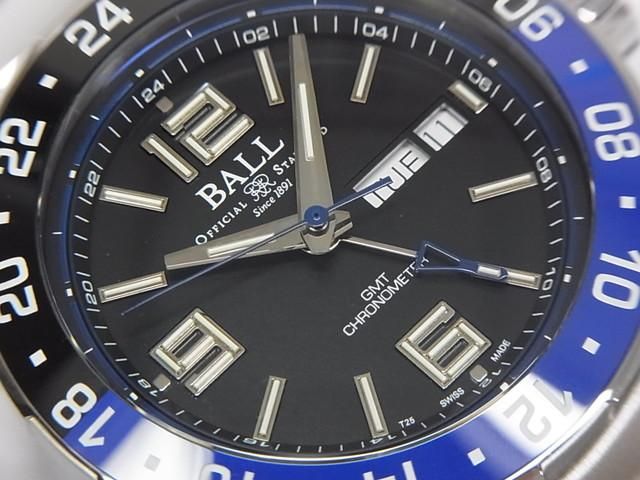 ボールウォッチ ロードマスター マリンGMT 黒青ベゼル 世界限定