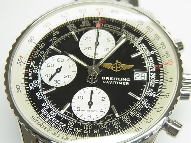 ブライトリング オールドナビタイマー ブラック文字盤 ブレス