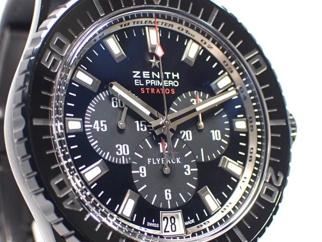 ゼニス エルプリメロ ストラトス フライバッククロノ 正規品