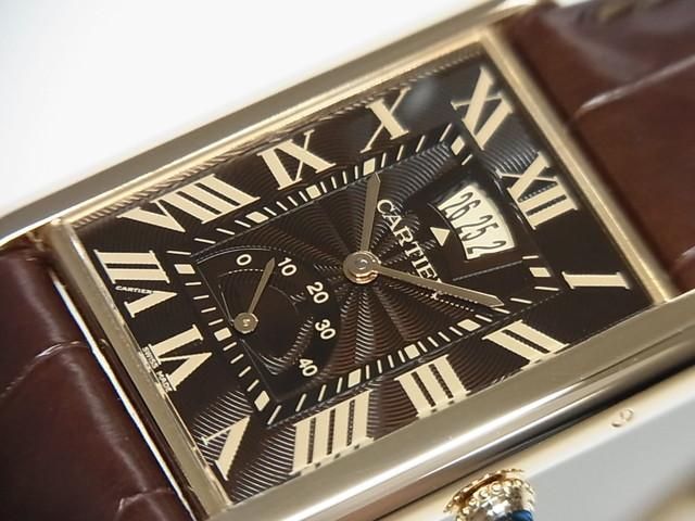 カルティエ タンク ルイ カルティエ マニュアルデイト 18KPG ブラウン