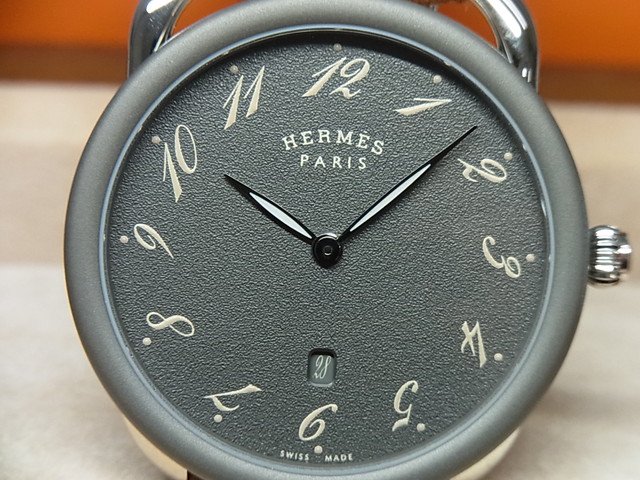 エルメス アルソー 78 グレーダイヤル クオーツ 未使用品 - 腕時計専門
