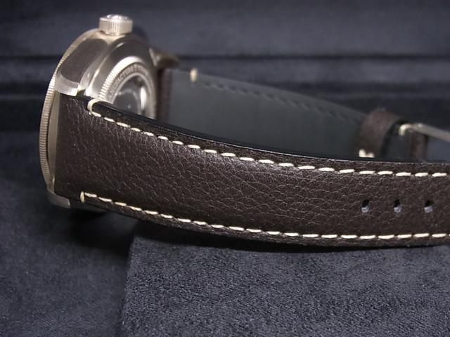 純正 TUDOR チューダー 925 銀製 尾錠 レザー ストラップ ベルト