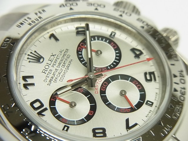 ロレックス デイトナ 18Kホワイトゴールド シルバーAR 116509 - 腕時計 