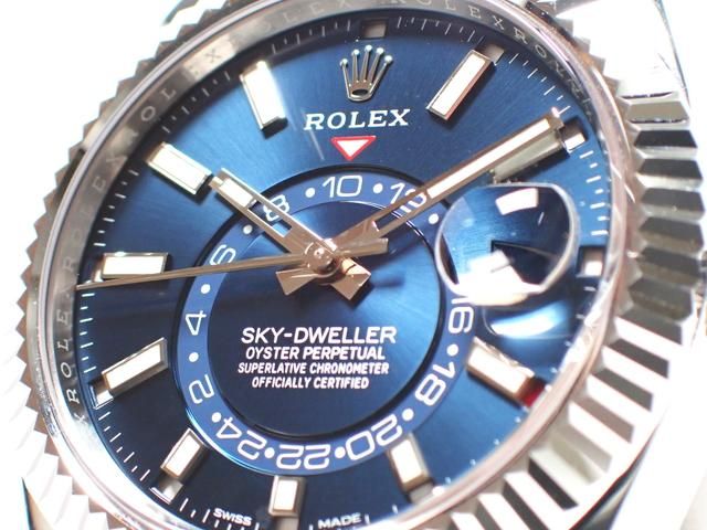ロレックス スカイドゥエラー WGベゼル ブルー Ref.326934 ジュビリー
