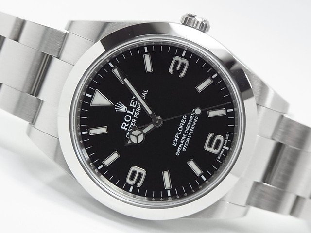ロレックス エクスプローラーI 39MM 後期型 Ref.214270 新ギャラ '21年 - 腕時計専門店THE-TICKEN(ティッケン)  オンラインショップ