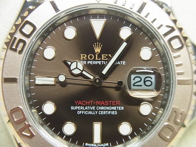 ロレックス ヨットマスター40 SS×エバーRGコンビ チョコブラウン 116621 - 腕時計専門店THE-TICKEN(ティッケン)  オンラインショップ
