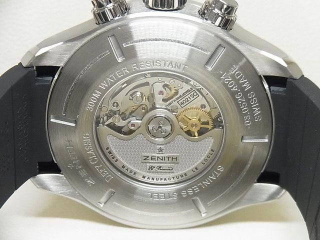 ゼニス デファイ クラシック・オープン SS/ラバー ブラック文字