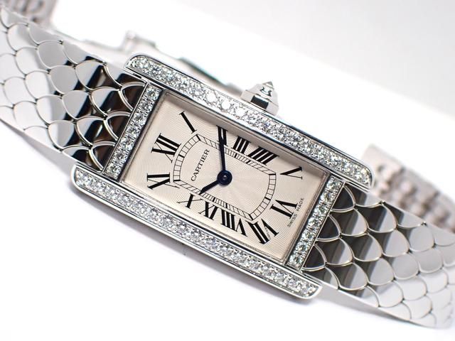 販売購入 Cartier カルティエ タンク アメリカンMM 18KWG ブレス 駒