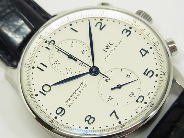 IWC ポルトギーゼ・クロノグラフ シルバー×ブルー IW371417 - 腕時計専門店THE-TICKEN(ティッケン) オンラインショップ