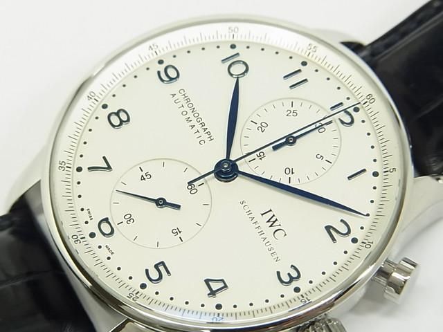 IWC　ポルトギーゼ・クロノグラフ　シルバー×ブルー　IW371417 - 腕時計専門店THE-TICKEN(ティッケン) オンラインショップ