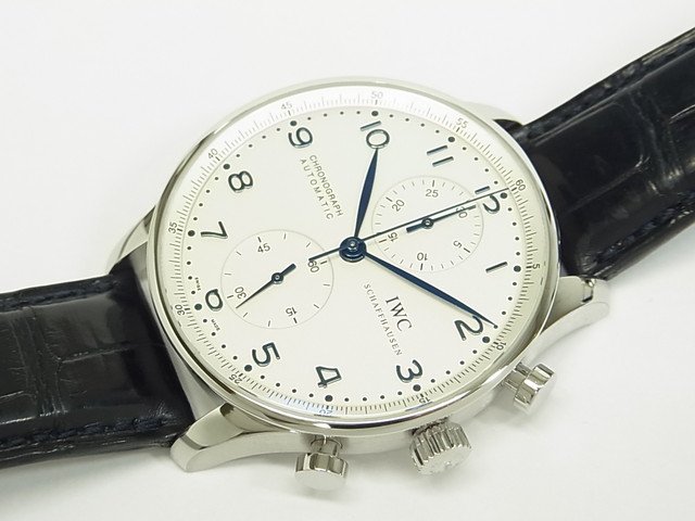 IWC ポルトギーゼ・クロノグラフ シルバー×ブルー IW371417 - 腕時計専門店THE-TICKEN(ティッケン) オンラインショップ