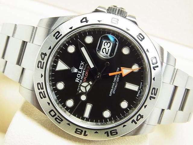 SALE! CITIZEN ブラック クロノグラフ腕時計 216570 ブラック ROLEX（ロレックス）エクスプローラーII 中古