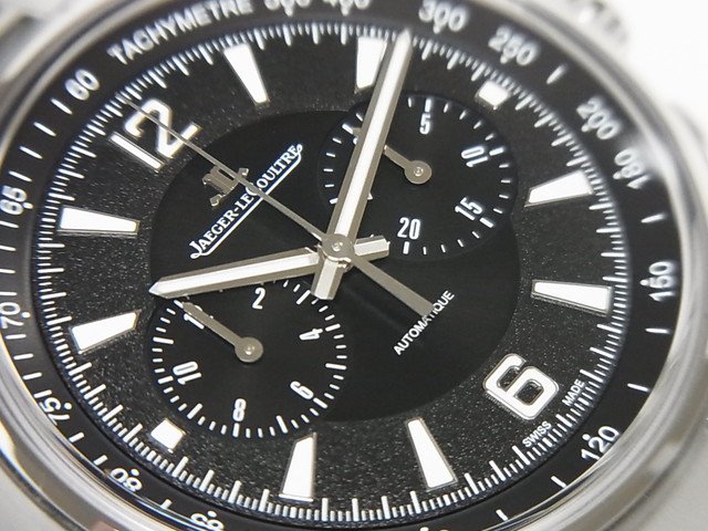 ジャガールクルト ポラリス クロノグラフ Q9028170 JAEGER-LE COULTRE 腕時計 黒文字盤