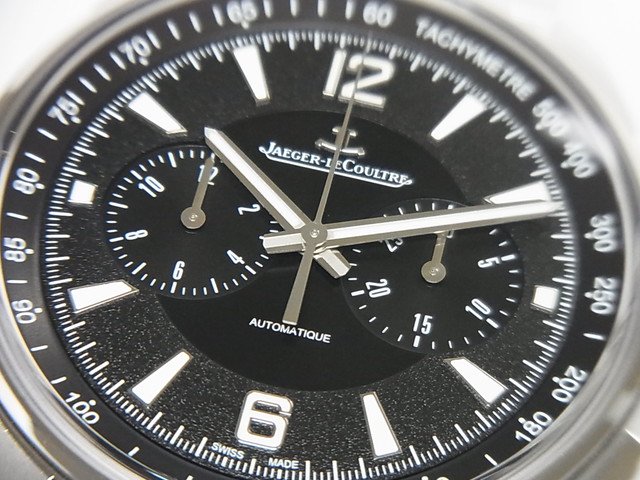 ジャガールクルト ポラリス クロノグラフ Q9028170 JAEGER-LE COULTRE 腕時計 黒文字盤