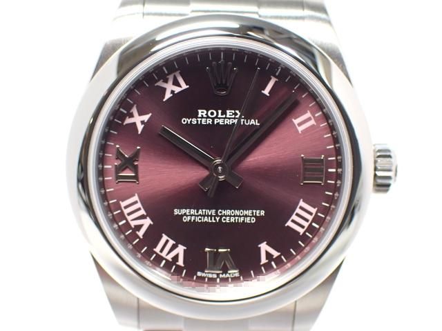 ロレックス オイスターパーペチュアル パープルローマン 31MM 177200