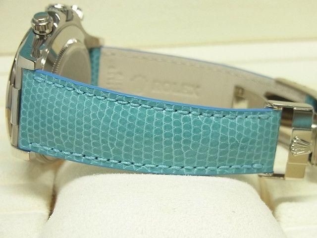 ロレックス　ビーチ　純正　ベルト　ブルー　新品 ロレックスビーチ純正ベルトブルー新品