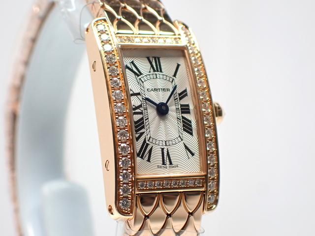 関税込 Cartier タンク アメリカン ウォッチ ミニ アリゲーター