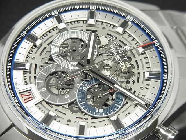 マメ♪プロフ必読　　セプテム　エルテオ エル・プリメロ 3600VpH スケルトン[49.2520.400/98.R578