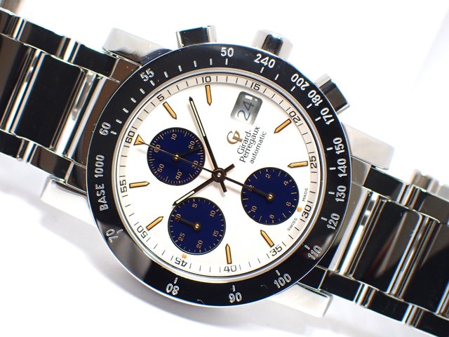 ジラール・ペルゴ　GP7000・クロノグラフ　シルバー - 腕時計専門店THE-TICKEN(ティッケン) オンラインショップ