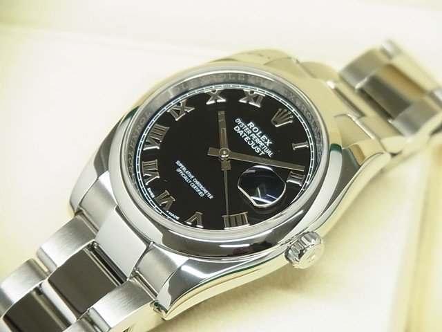ロレックス デイトジャスト 36MM ブラックローマン 116200 - 腕時計 