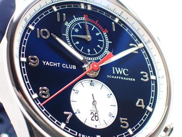【未使用】IWC ポルトギーゼヨットクラブ　純正ラバーベルト　紺色 3F｜IWC ポルトギーゼ・クロノグラフ ラッカー文字盤(IW371620