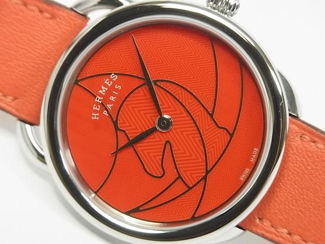 エルメス アルソー レッド 36MM Ref.W045755WW00 クオーツ