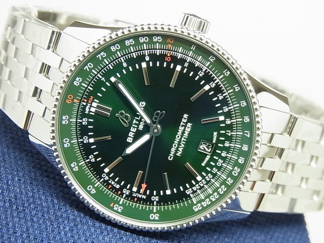 ブライトリング ナビタイマー・オートマチック 41 グリーン ブレス仕様 A17326 - 腕時計専門店THE-TICKEN(ティッケン)  オンラインショップ