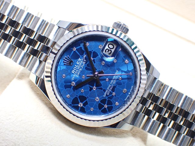 ロレックス デイトジャスト 31 アズーロブルー フローラルモチーフ 278274 未使用品 腕時計専門店THE-TICKEN(ティッケン)  オンラインショップ
