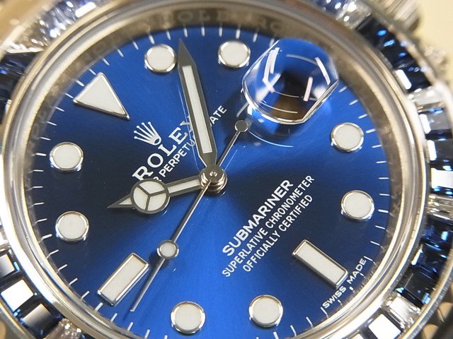 ロレックス　サブマリーナ・デイト　ブルーサファイア＆ダイヤモンドベゼル　18KWG　116659SABR -  腕時計専門店THE-TICKEN(ティッケン) オンラインショップ