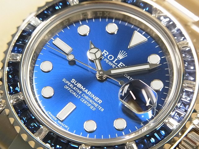 ロレックス　サブマリーナ・デイト　ブルーサファイア＆ダイヤモンドベゼル　18KWG　116659SABR -  腕時計専門店THE-TICKEN(ティッケン) オンラインショップ