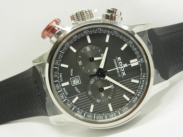 エドックス　クロノラリー クロノグラフ　45MM　Ref.10302-3-GIN　未使用品 - 腕時計専門店THE-TICKEN(ティッケン)  オンラインショップ