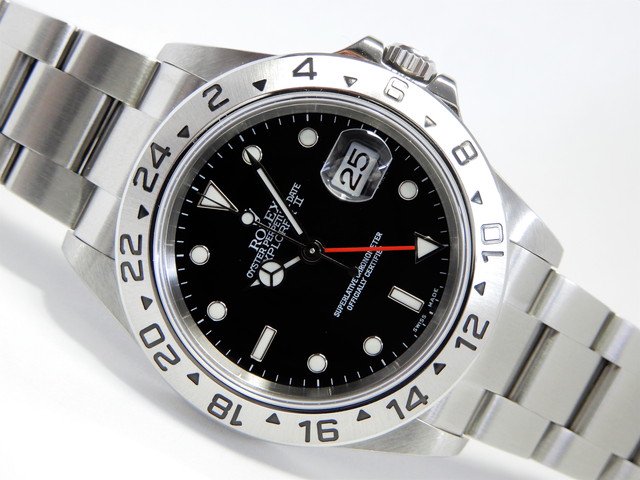 ロレックス エクスプローラーⅡ 16570 ブラック Z番 - 腕時計専門店THE ...