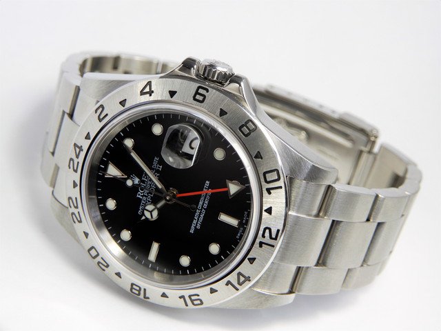 ロレックス エクスプローラーⅡ 16570 ブラック Z番 - 腕時計専門店 