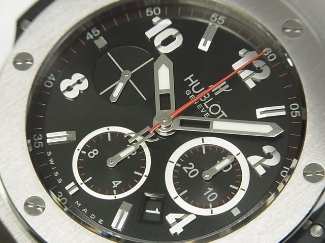 ウブロ ビッグバン クロノグラフ ステンレスベゼル ブラック