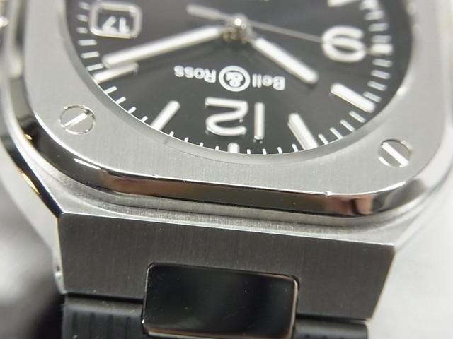 ベル&ロス BR05 ブラックスティール 40MM ラバー仕様 Ref.BR05A ベル&ロス BR05 ブラックスティール 40MM ラバー仕様 Ref.BR05A