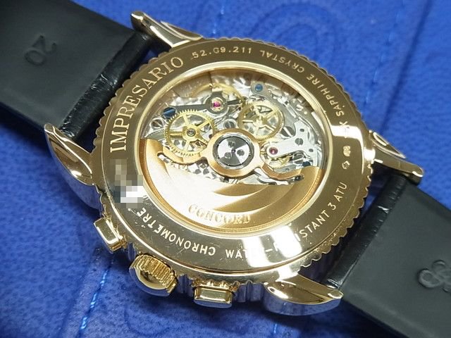 コンコルド インプレサリオ トリプルカレンダー クロノ 18KYG エルプリメロ cal.411 - 腕時計専門店THE-TICKEN(ティッケン)  オンラインショップ