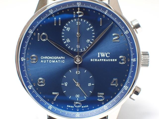 IWC ポルトギーゼ・クロノグラフ ブルー文字盤 IW371491 '19年