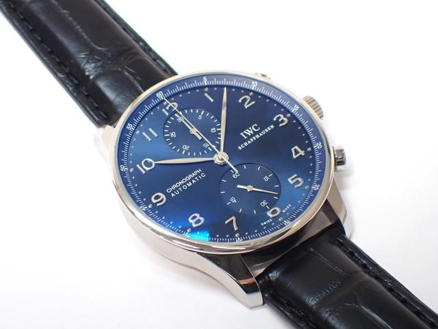IWC ポルトギーゼ・クロノグラフ ブルー文字盤 IW371491 '19年