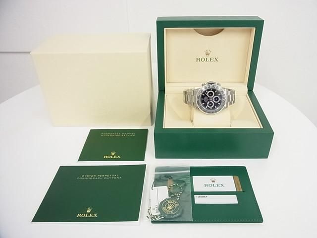 ロレックス デイトナ ブラック文字盤 116500LN シール付き未使用