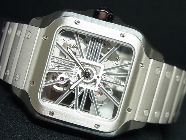 カルティエ　サントス ドゥ カルティエ LM　スケルトン　WHSA0027　未使用品 - 腕時計専門店THE-TICKEN(ティッケン)  オンラインショップ