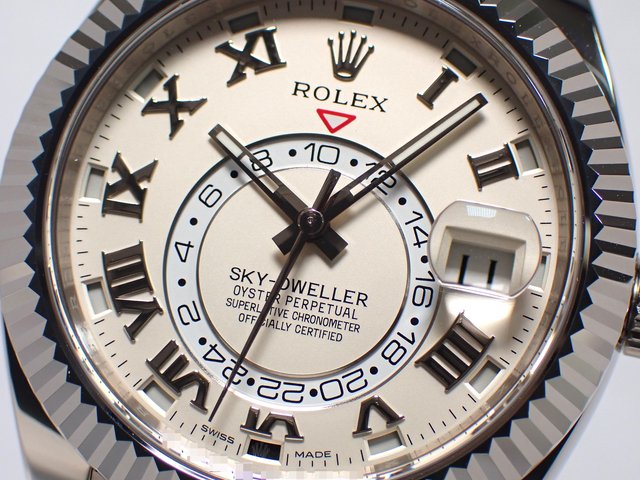 ロレックス　スカイドゥエラー　アイボリーローマ　18KWG　326939 - 腕時計専門店THE-TICKEN(ティッケン) オンラインショップ