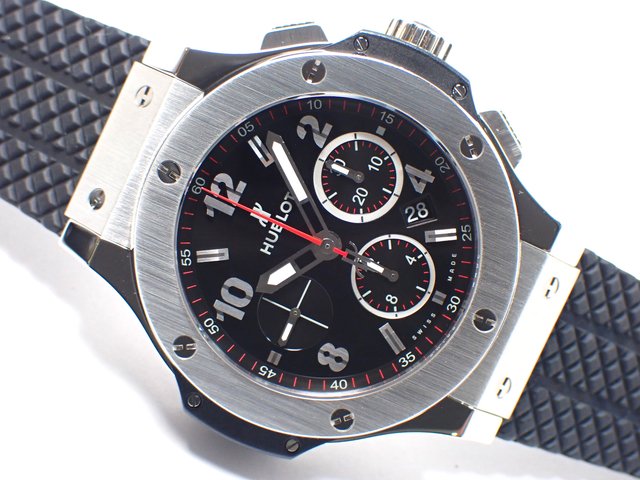 ウブロ　ビッグバン　クロノグラフ　ステンレスベゼル　ブラック　44MM　Ref.301.SX.130.RX -  腕時計専門店THE-TICKEN(ティッケン) オンラインショップ