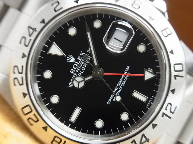 ロレックス エクスプローラーII Ref.16570 ブラック文字盤 A番 - 腕時計専門店THE-TICKEN(ティッケン) オンラインショップ
