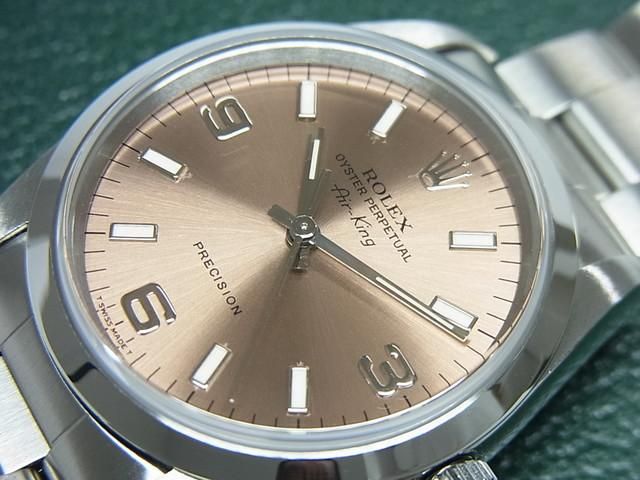 ロレックス ROLEX 14000 U番(1997年頃製造) ピンク メンズ 腕時計