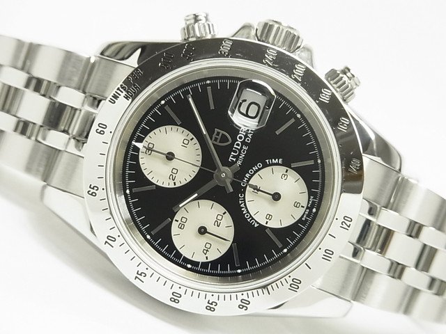 チューダー/チュードル　プリンスデイト・クロノタイム　ブラック×シルバー　Ref.79280P - 腕時計専門店THE-TICKEN(ティッケン)  オンラインショップ