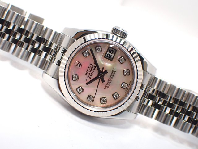 ロレックス ROLEX デイトジャスト26 ダイヤモンド10P 腕時計